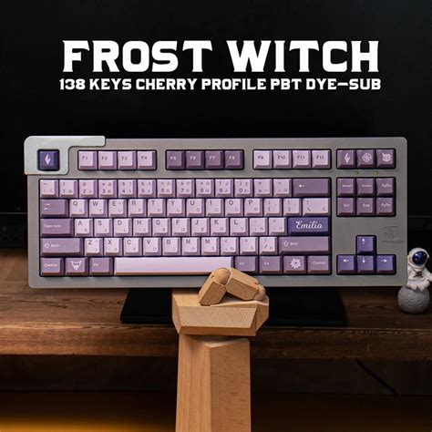 The diverse colorways of the Gmk frozt witch keycap set